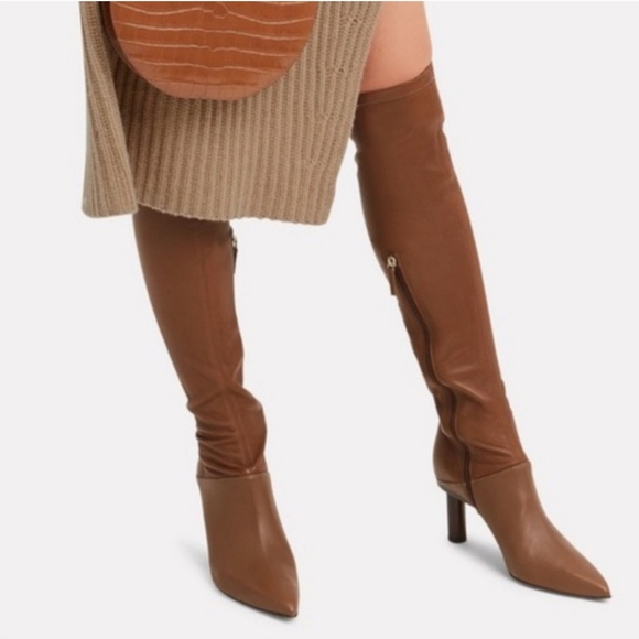 Tibi High Heel Leather Boots - Picture 2 of 8